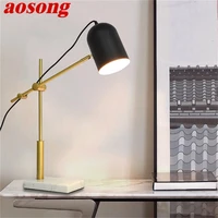 aosong contemporary table lamp creative decor led for home living room study bedside light