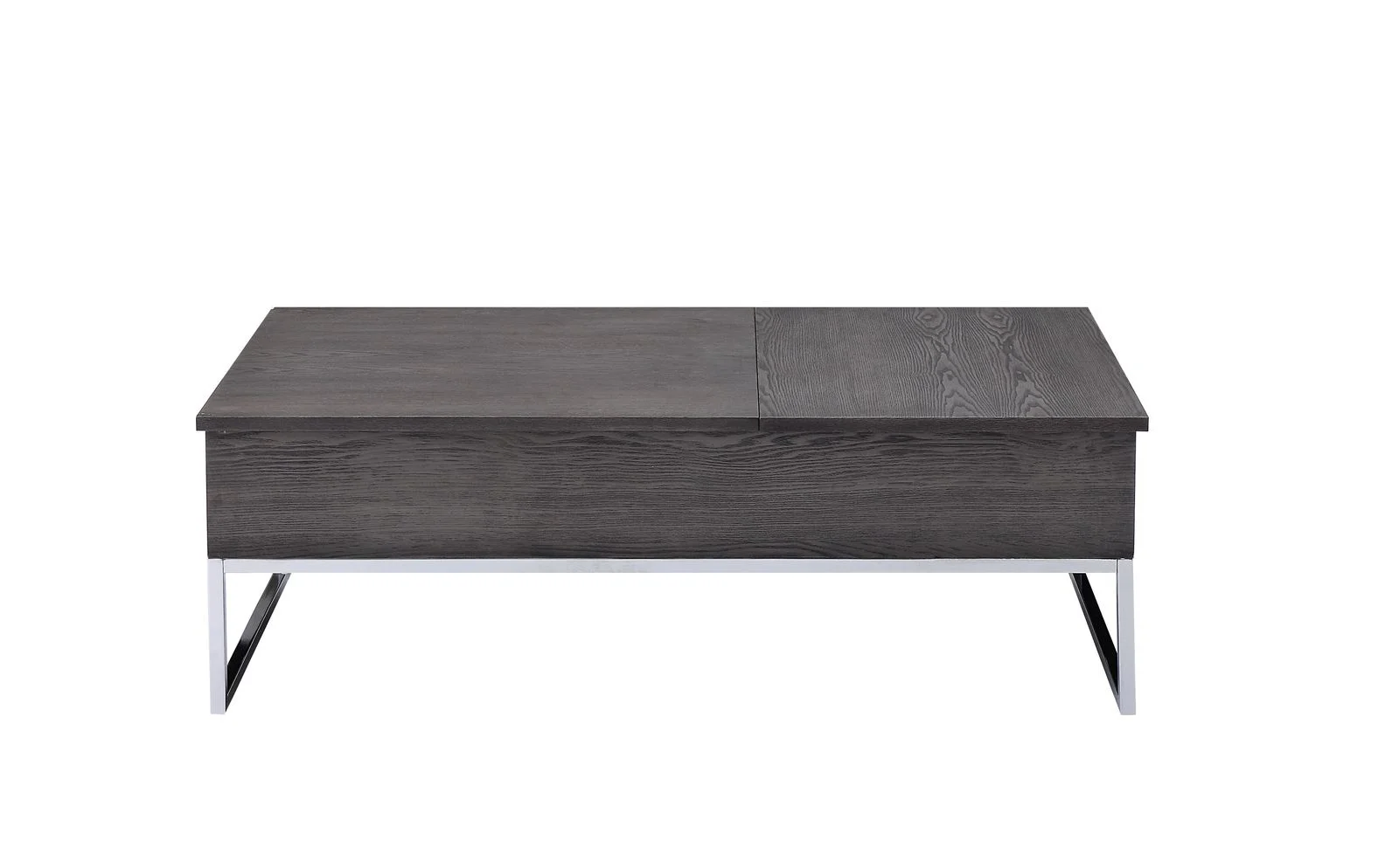 

Iban - Coffee Table w/Lift Top, Gray Oak & Chrome 81170