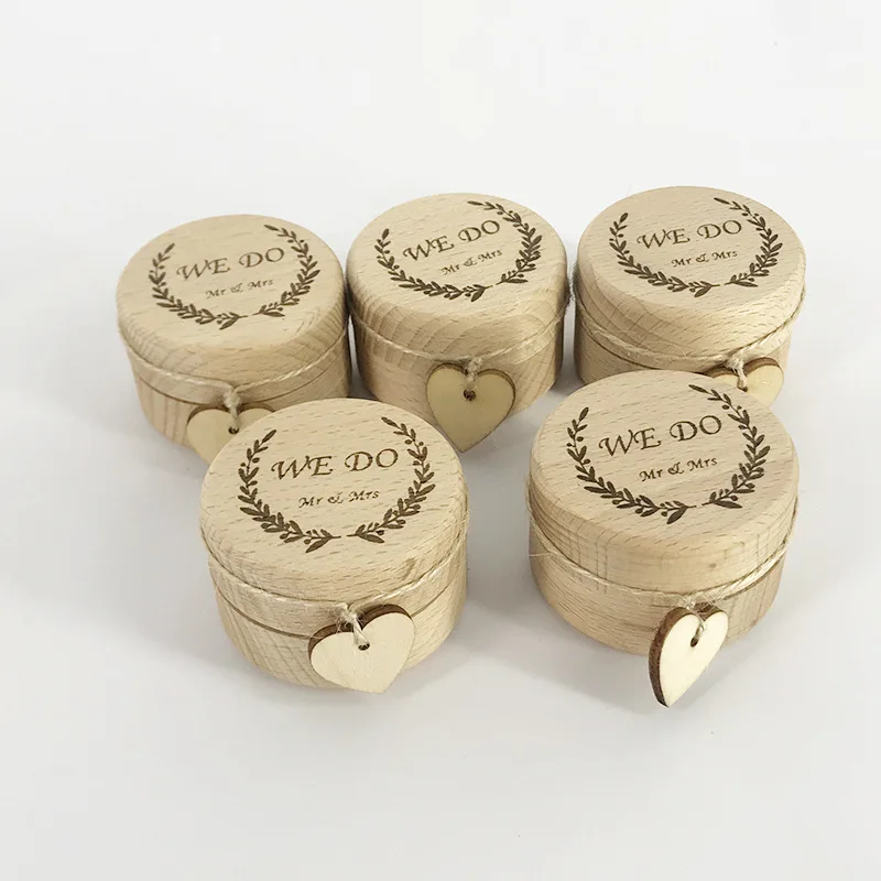 

Wood Wedding Ring Box Jewelry Earring Rings Box Carved Anniversary Gifts Organizer Box Gift Packaging Box Bracelet Package Decor