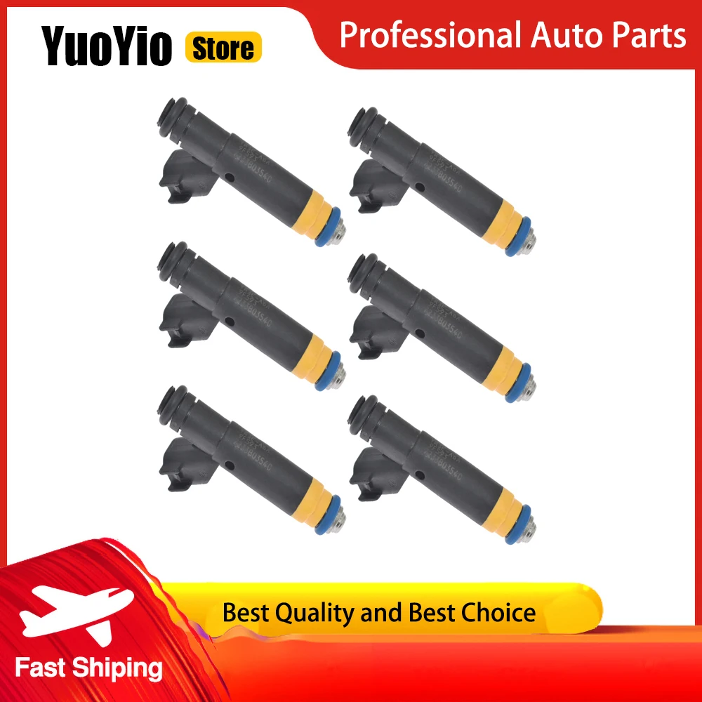 YuoYio 6 шт. новые форсунки YR3E-A6A YR3Z-9F593-AA для Ford F-150 2001-2003 Heritage 4.2L V6 2004 Mustang 3.8L 2000-2001