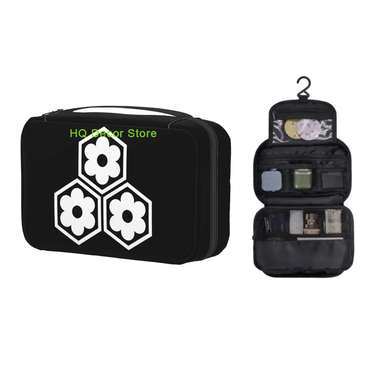 

Kawaii Inuyasha Sesshomaru Kimono Travel Toiletry Bag for Women Hanging Cartoon Anime Makeup Cosmetic Organizer Dopp Kit