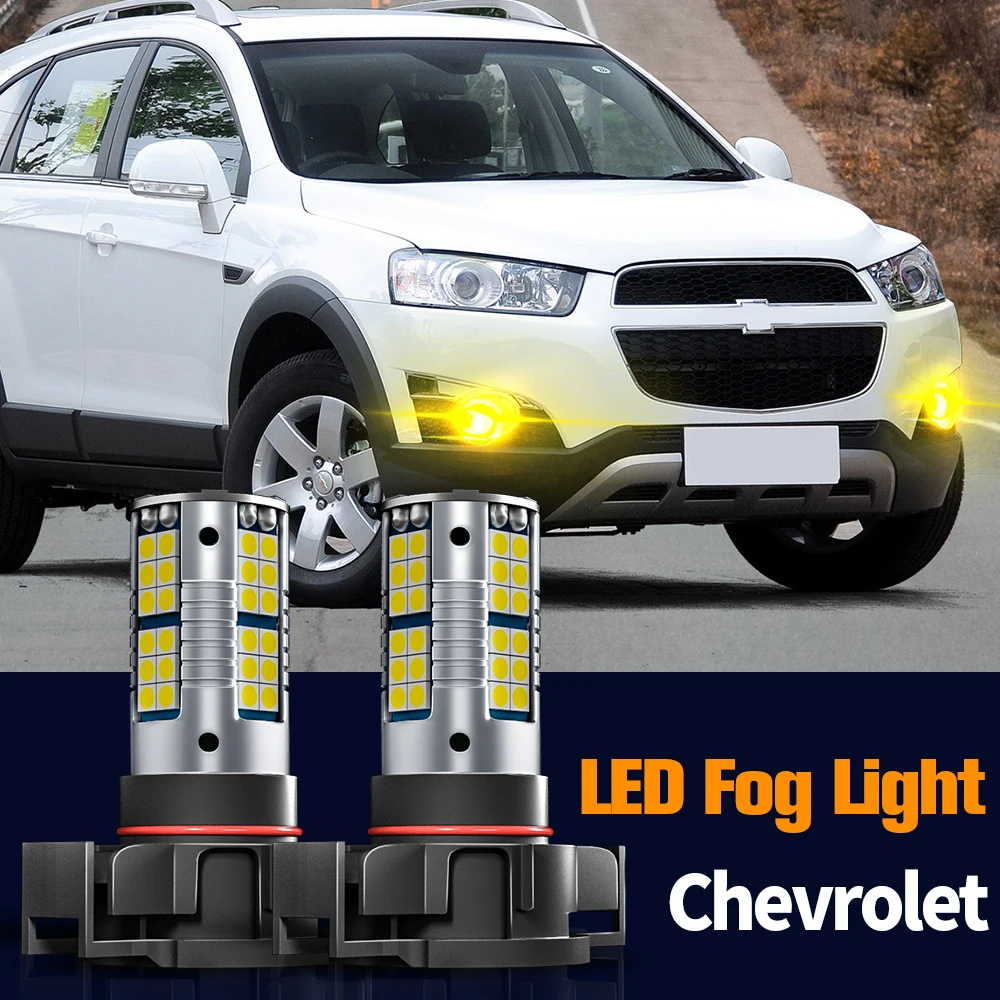 

2pcs LED Fog Light Lamp Blub Canbus Error Free PSX24W 2504 For Chevrolet Captiva 2013 2014 2015 2016 2017 2018