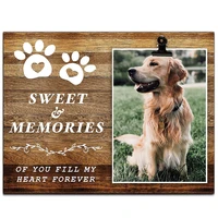 custom wooden picture frames dog cat passed away pet loss memorial gifts color printing photos home wall decor desktop ornament