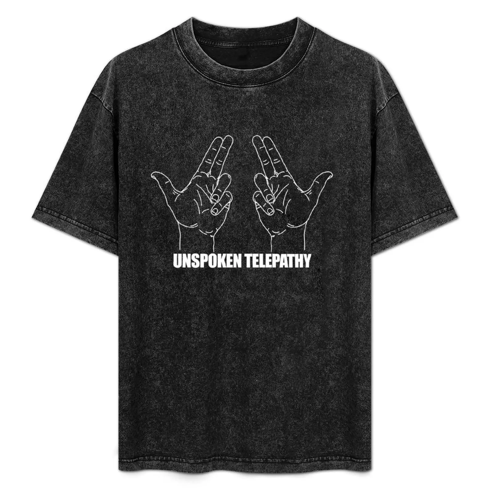 Фото Футболка Unspoken Telepathy, повседневная свободная футболка для ежедневной носки №1