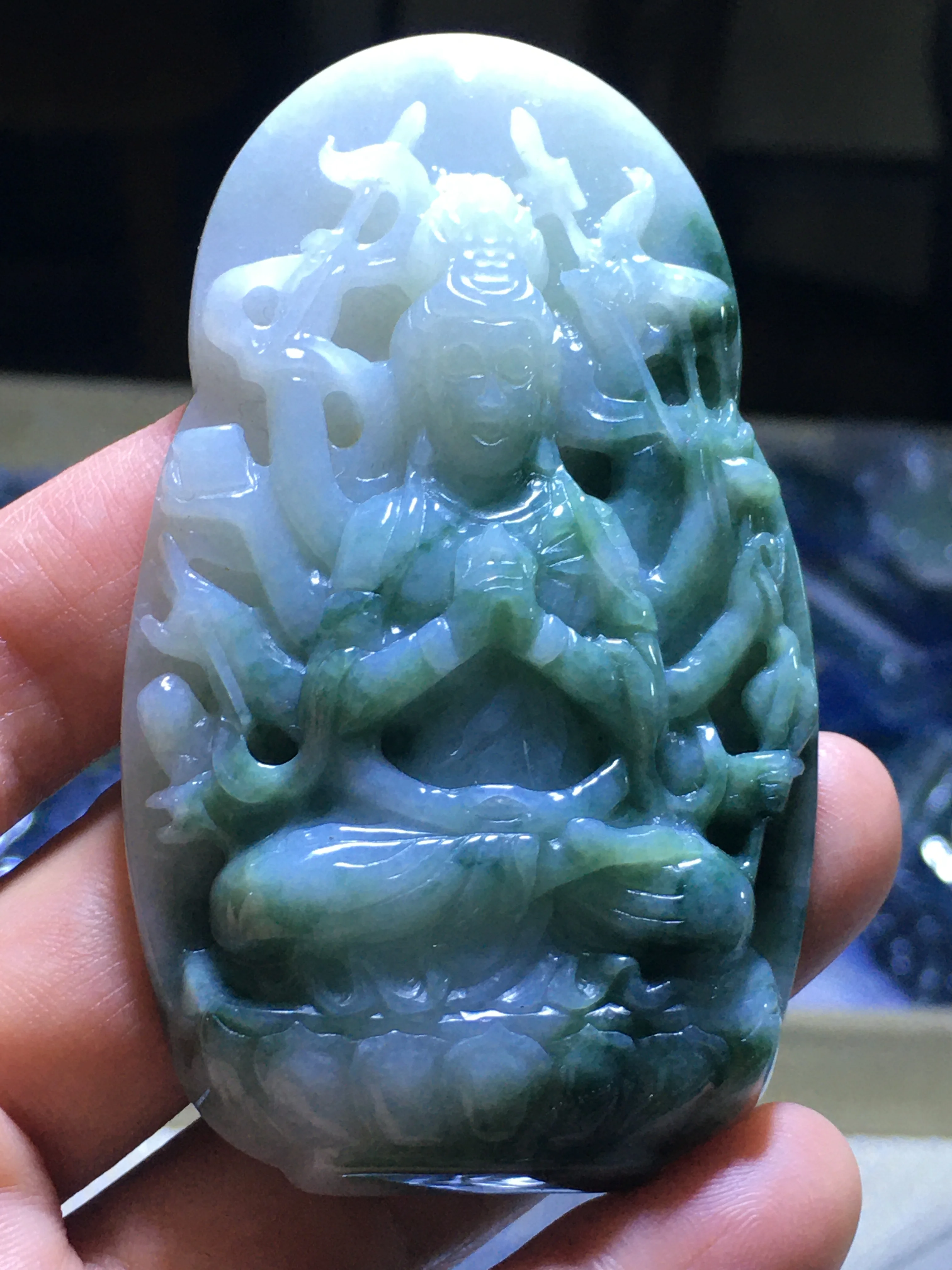 

Natural 7A Myanmar green jade Buddha guan yin green jade pendant jade necklace pendants jewelry jade necklaces for women men