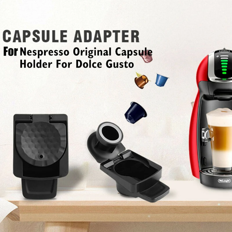 

Coffee Capsule Adapter Reusable Refillable Nespresso Coffee Capsules Pods Convert Tray Cafe Maker Holder Adapter Dolce Gusto