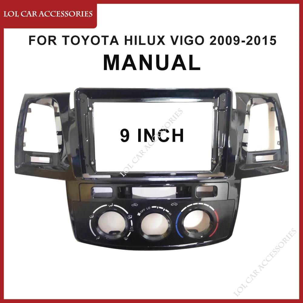 

9-дюймовый автомобильный радиоприемник для Toyota Fortuner Hilux Vigo 2009-2015 2005, Android MP5-плеер, корпус, рамка, головное устройство, стерео крышка