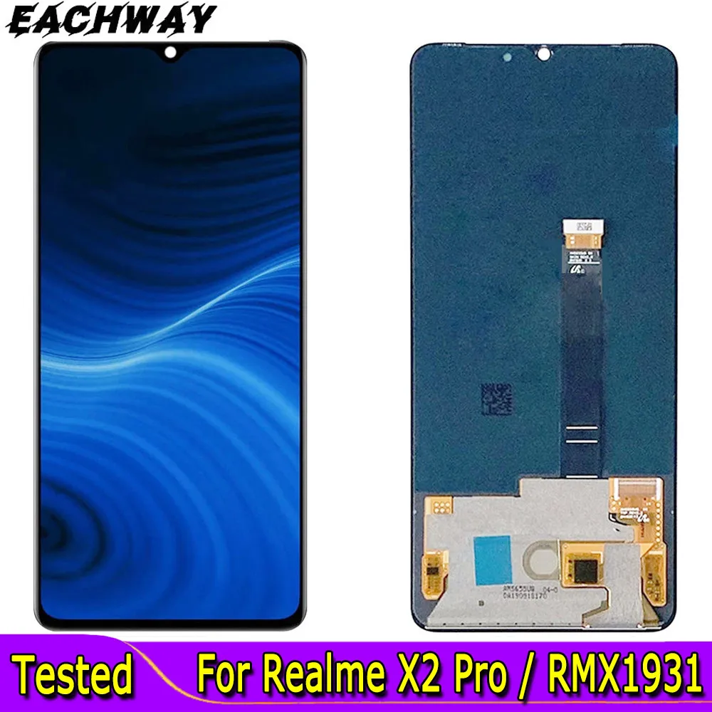 

AMOLED For OPPO Realme X2 Pro LCD Display Touch Screen Assembly Replacement Accessory 6.5" For Realme RMX1931 LCD Screen