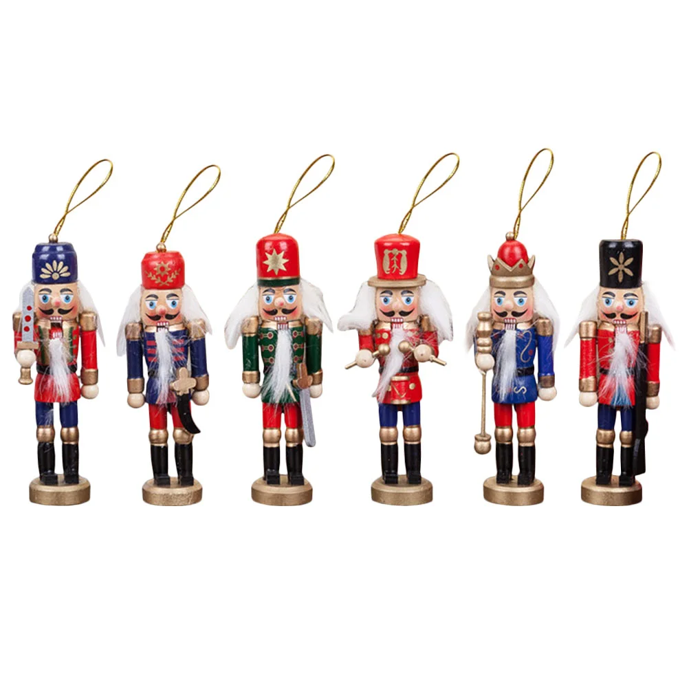 

Nutcracker Christmas Decorhanging Pendants Soldier Ornaments Wooden Tree Decoration Figures Table Decorations Ornament Figurine