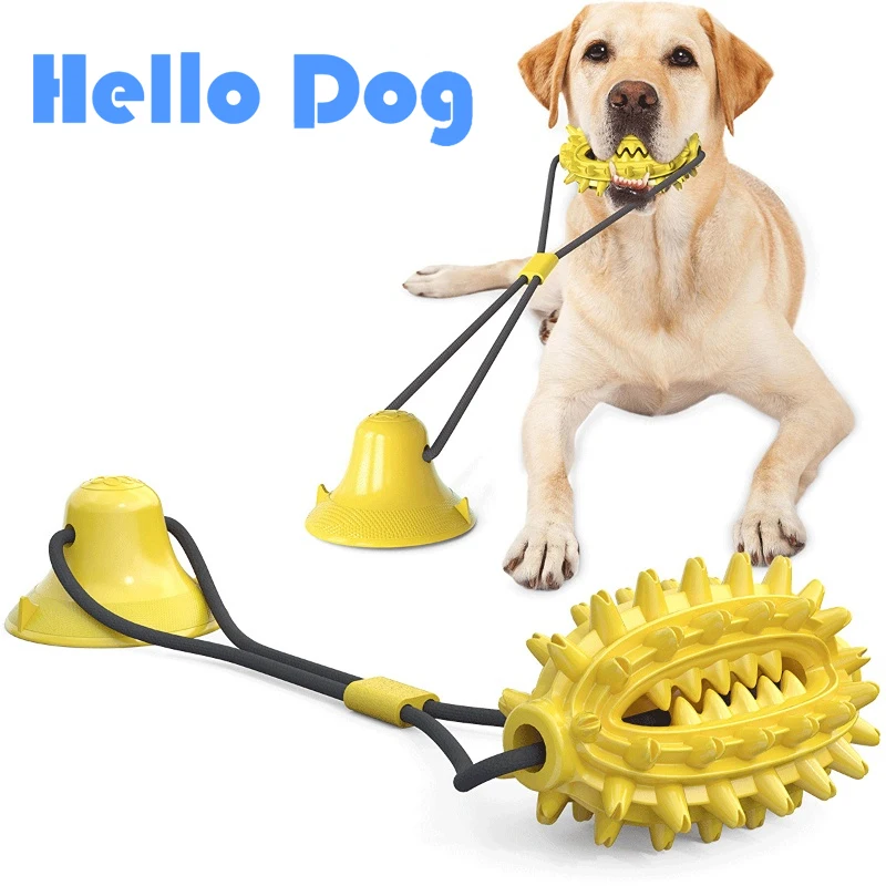 

Dog Toys Sucker Sound Outdoor Interactive Dog Ball Feeding Food Toy Cleaning Toothbrush Accessories for Big/Small Dog Supplies
