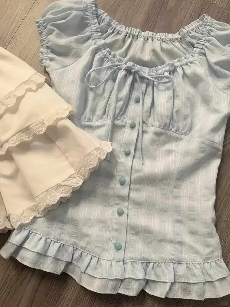 Блузка женская с квадратным вырезом