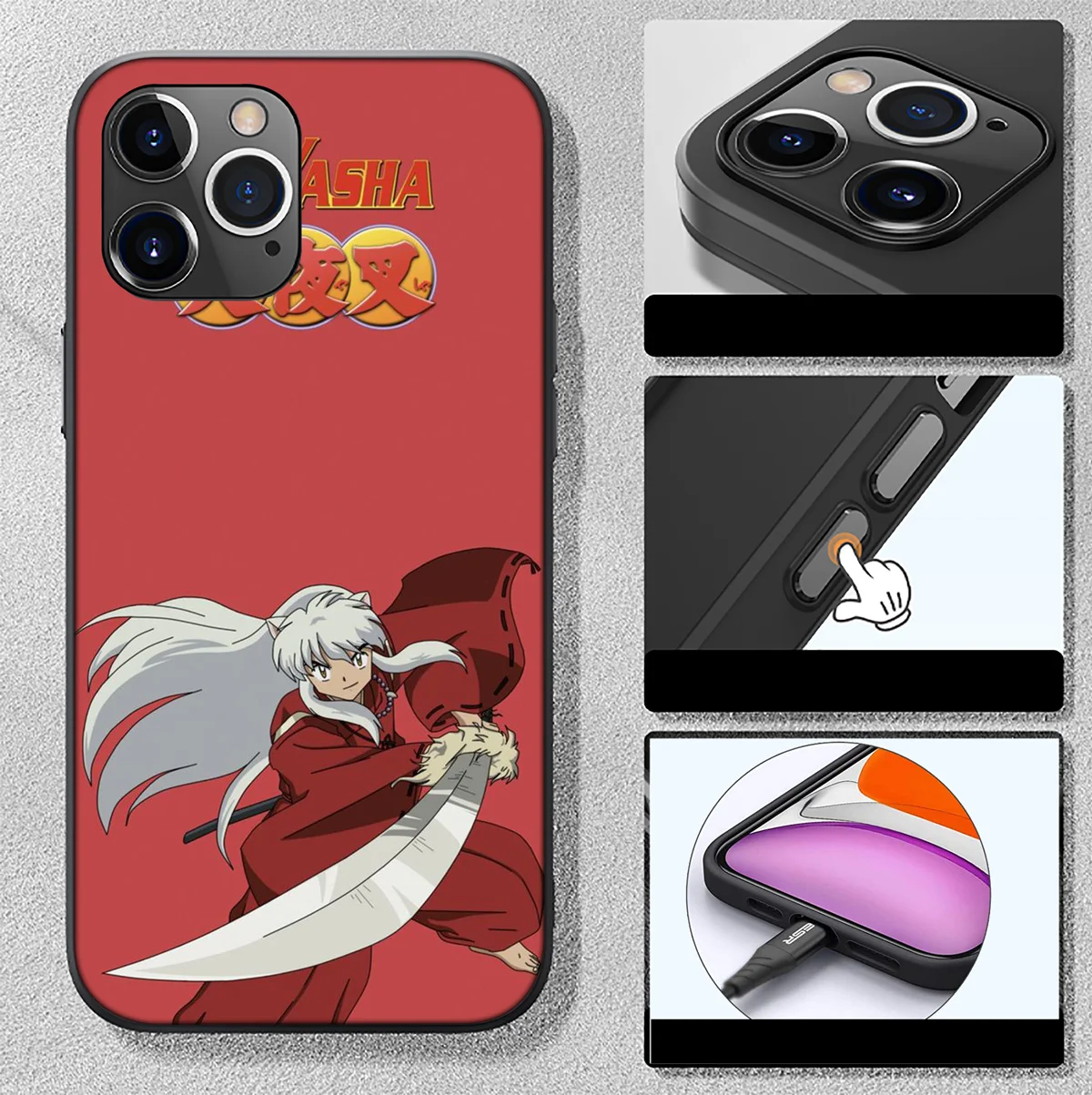 SA89 Inuyasha Sesshomall Soft Case for Huawei Mate 20 P20 P30 Y8P Y8S Y9S Y7A Y9A Y5P Lite Pro