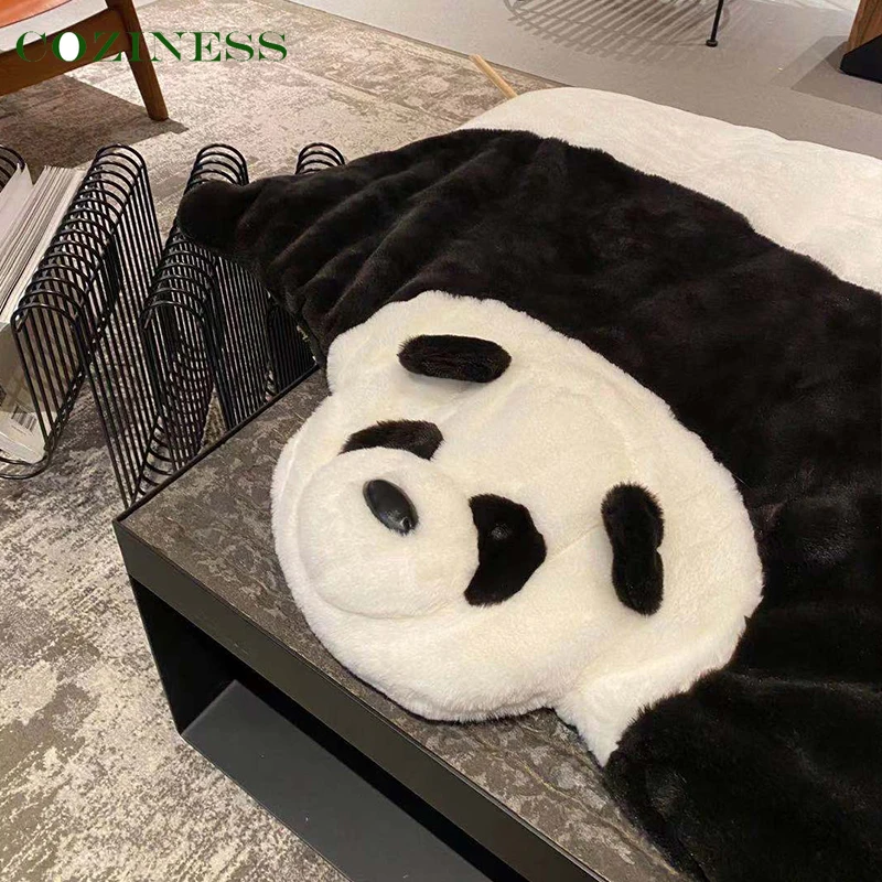 COZINESS Baby Blanket Panda Sofa Winter Home Nap Blankets Throw Pillow Quilt Dual-Use Blankets Two In One Hot Selling Bedding