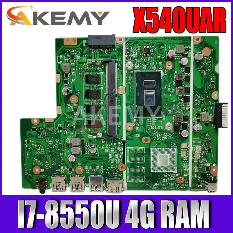 

Akemy X540UAR Motherboard For ASUS X540UA X540UAR X540UB X540UBR X540UV Laotop Mainboard I7-8550U 4G RAM Tested free shipping