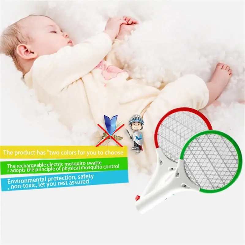 

Electric Mosquito Racket USB Charging Car Mini Electric Mosquito Swatter With Hammer Trap Flies Mosquito Killer