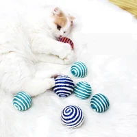 sisal ball cat toy woven bite wear resistant toy ball relieving stuffy bite resistant pet supplies