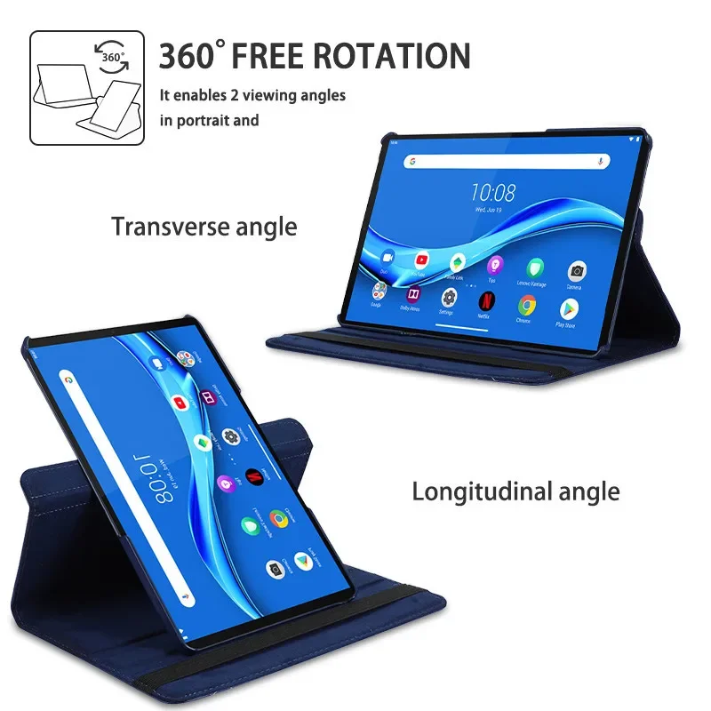 Фото Вращающийся чехол для Lenovo xiaoxin Pad 2022 10,6, чехол для планшета P11, J606FN L, чехол для P11 Plus, J607, J616, чехол для планшета с автоматическим пробуждением №4