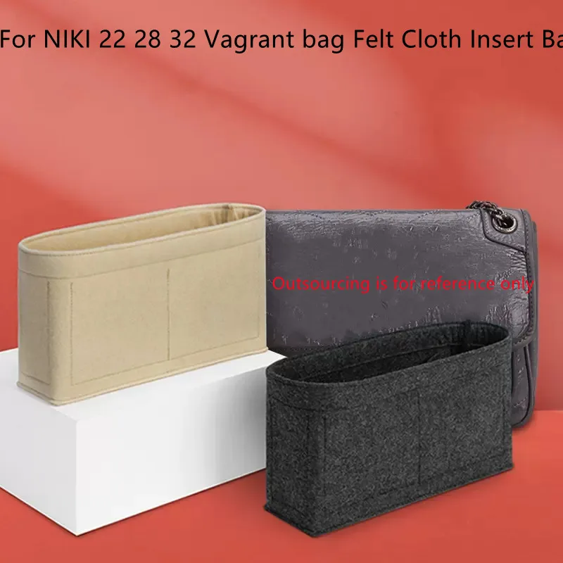 

For NIKI 22 28 32 Vagrant Felt Purse Organizer Insert bag For Tote Shaper Cosmetic Bags Portable Makeup Handbags Inner Storage