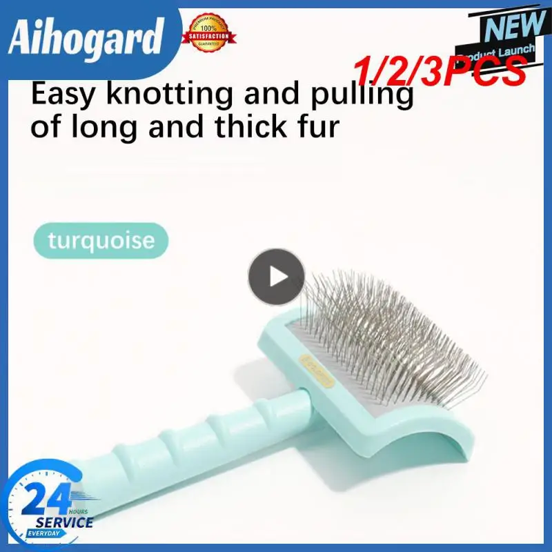 

1/2/3PCS Pet Dog Brush Comb Shedding Hair Remove Needle Cat Brush Combs Massage Grooming Tool Dog Cat Pet Cleaning Supplies