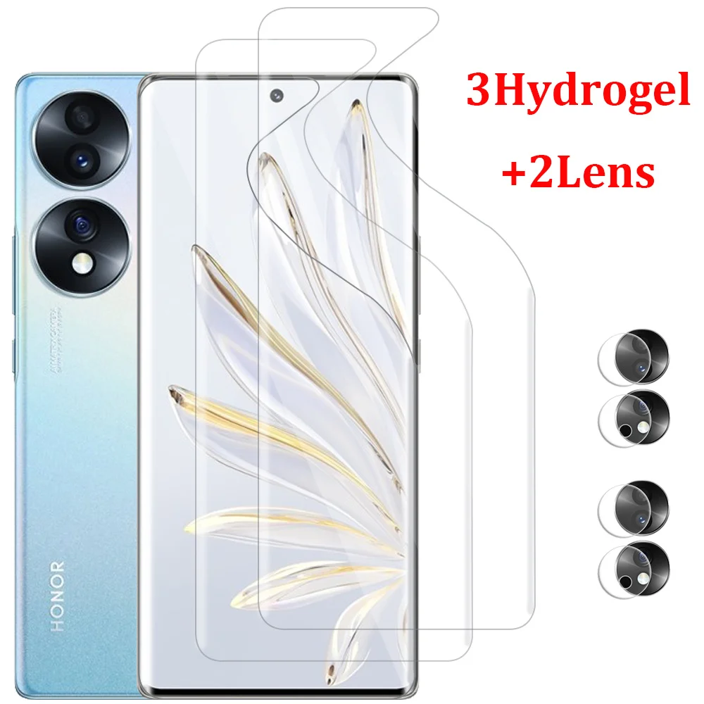 

Hydrogel Film For Honor 70 Pro Plus Screen Protector For Huawei Honor-70 Accessories Honor 70Pro Film No Edge Up Honor X8 5G Camera Lens HonorX8 Anti-scratch Not Glass Honor70 écran protecteurs