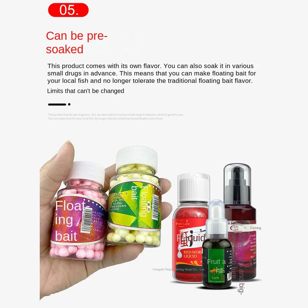1 бутылка 2024 шт. плавучая рыболовная пенопластовая приманка многоразовая наживка