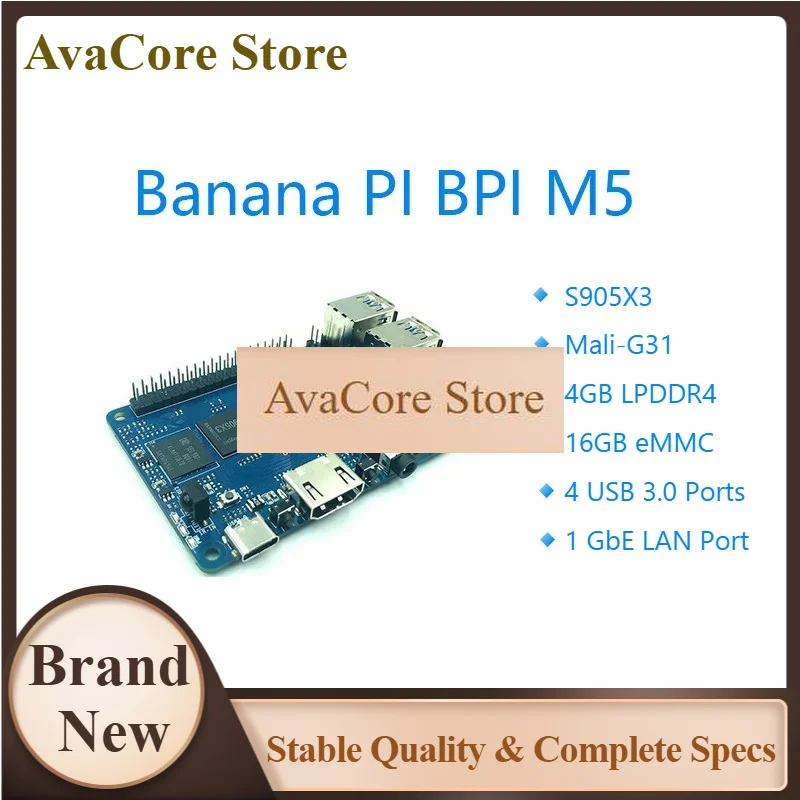 Фото AvaCoreBanana PI BPI M5: Новое поколение одноплатных компьютеров на базе Amlogic S905X3 №1