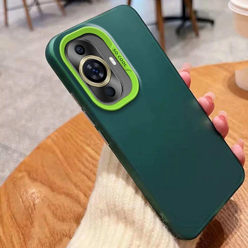 Фото Чехол для Huawei nova 12s, чехол для телефона Huawei nova 12s, чехлы NOVA12S, FOA-LX9, роскошный матовый чехол с металлической кожей Aurora №5