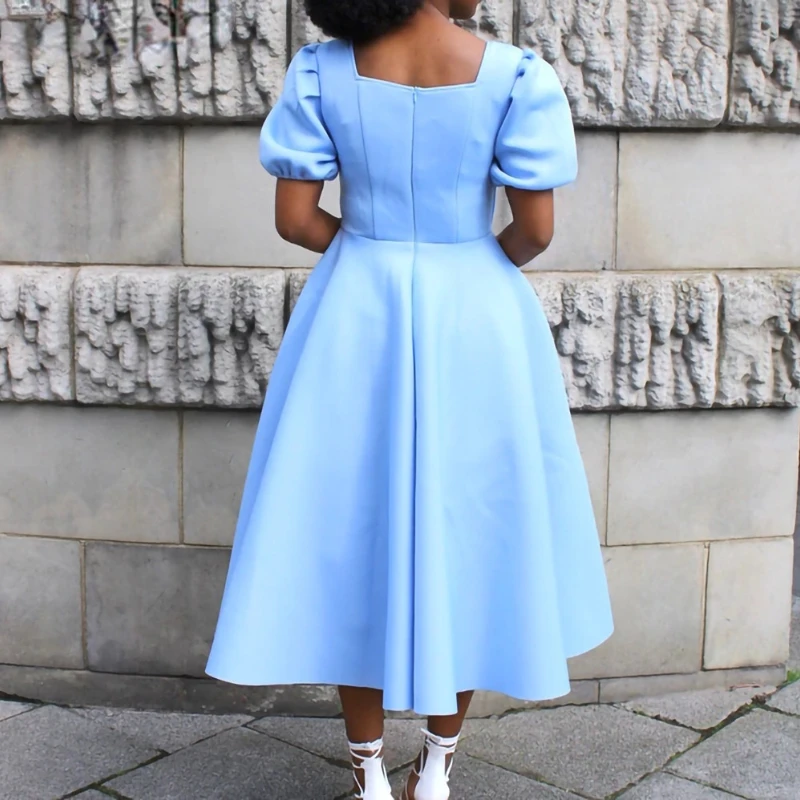 Длинное летнее платье африканские платья для женщин 2023 элегантное с бантом