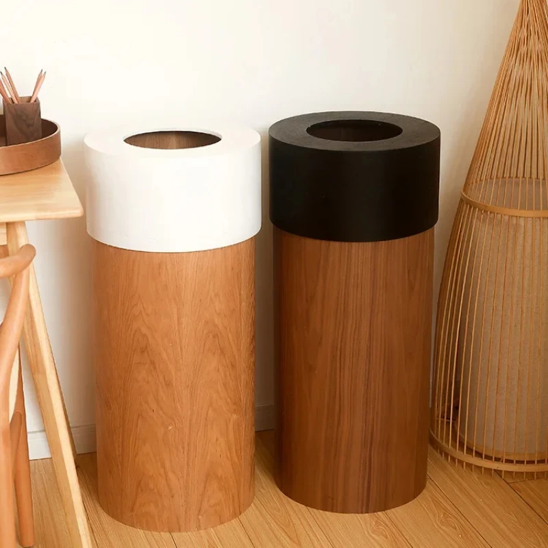 Мусорное ведро из массива черного ореха высококачественное мусорное для отеля
