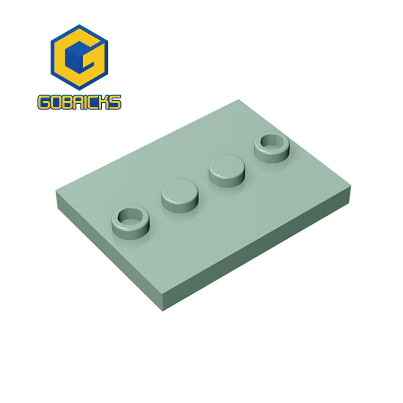 Gobrick, 10 шт., строительные блоки MOC, аксессуары «сделай сам», пластиковые технические детали, 3x4, базовая развивающая игрушка для детей 88646