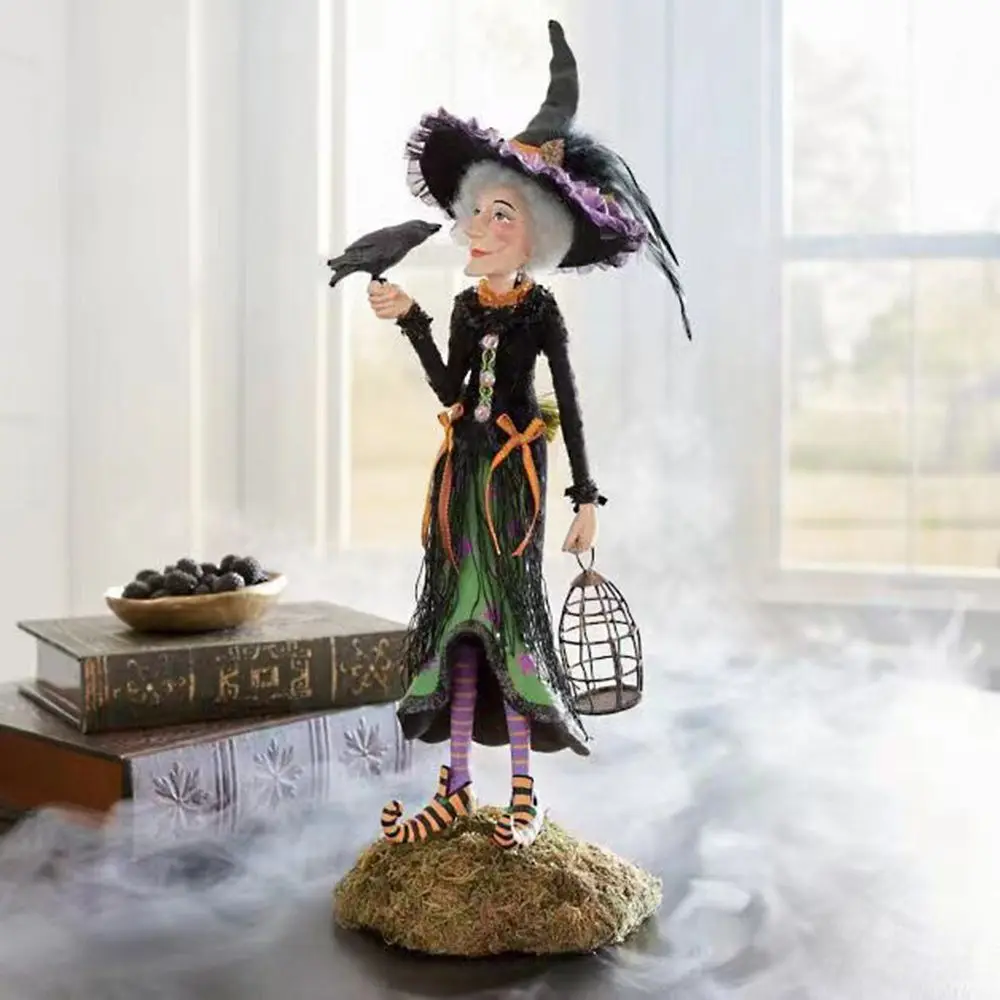 

Prop Resin Gift Ornaments Sculpture Home Decoration Bewitching Figurine Desktop Decor Halloween Decoration Witch Doll Statue