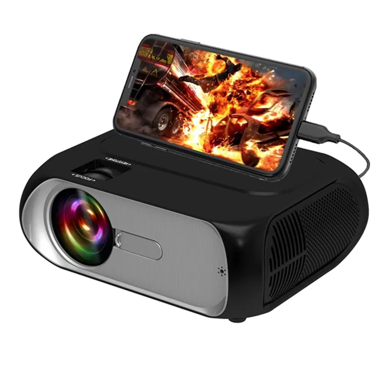 

Hot Sale HD Home Theater Mini Portable Intelligent Projector T7 1080P Pocket Digital Projector