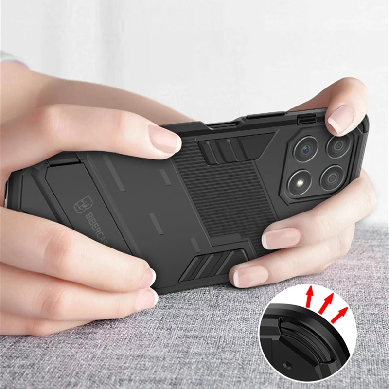 For Cover Honor X6 Case For Huawei Honor X6 Capas New Bumper Stand Shockproof Back Kickstand Holder Cover For Honor X 6 X6 Funda