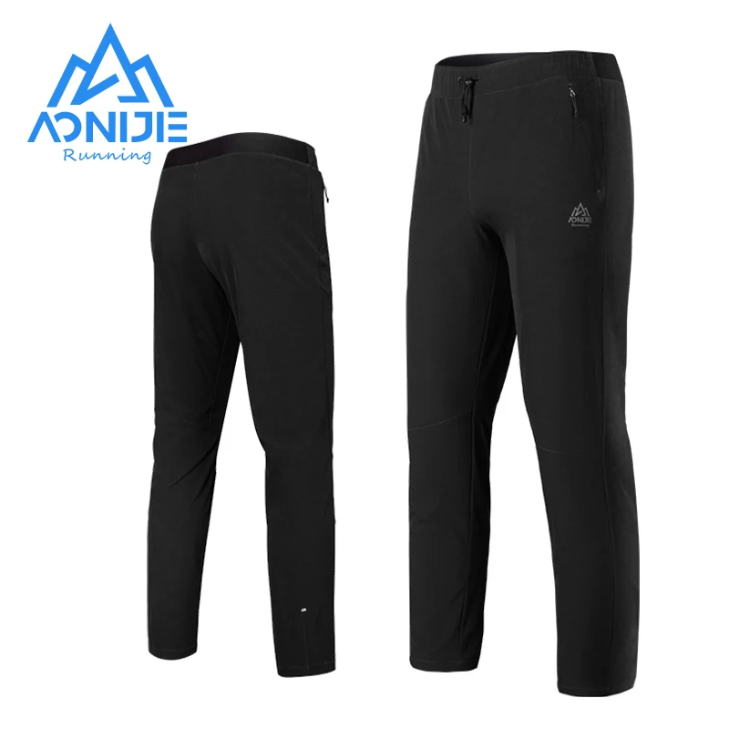 AONIJIE Newest FM5140 Men Male Sports Pants Microprojectile Trousers Semi-elastic Waist For Leisure Daily Running Fitness Gym