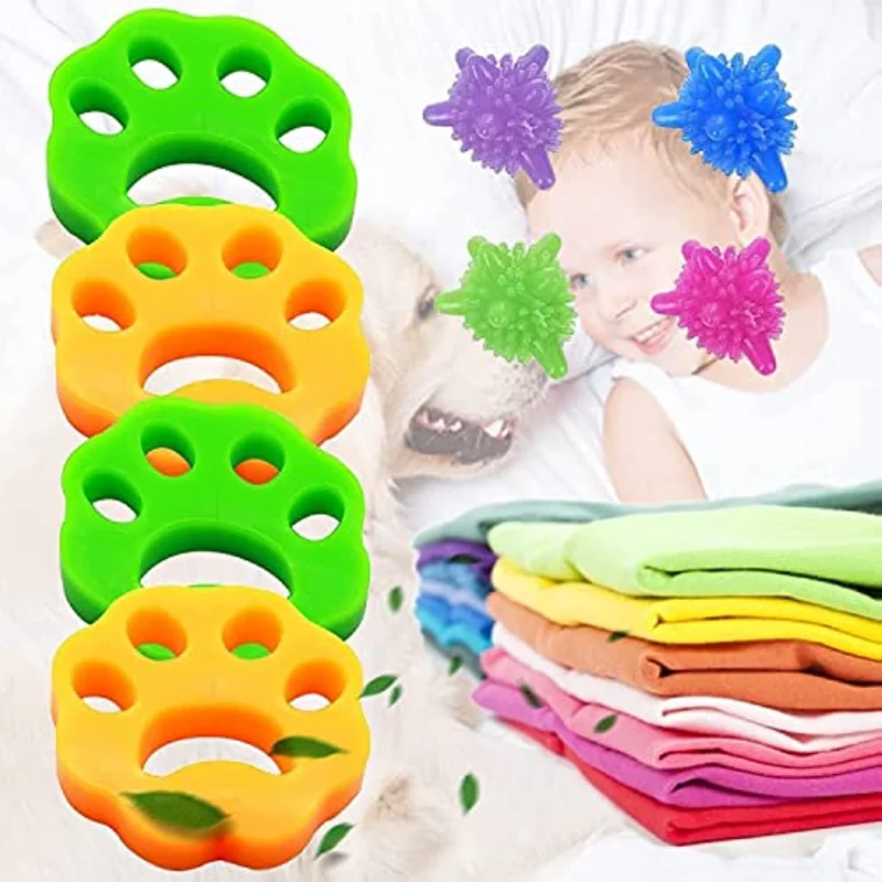

1/4/6PCS Pet Hair Remover Washing Machine Accessory Cat Dog Fur Lint Hair Remover Clothes Dryer Reusable Cleaning Laundry Dryer