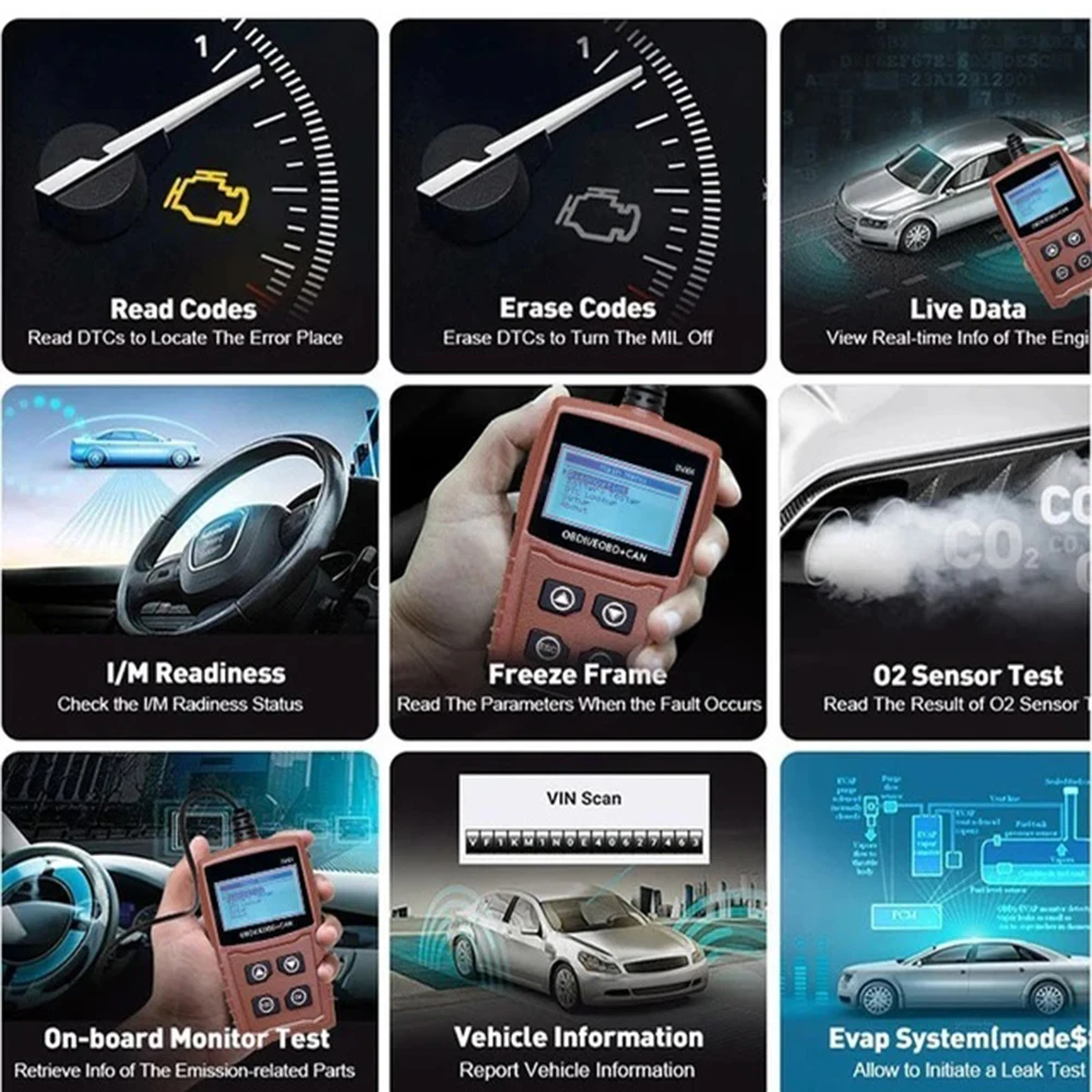 НОВЫЙ автомобильный диагностический инструмент IN101 считыватель кодов для