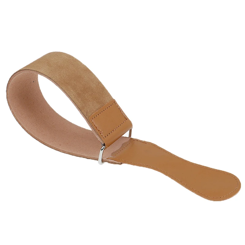 

1PC Folding Knife Blade Sharpening Belt Barber Shaving Strap 49cm Durable Leather Straight Razor Sharpening Accessories