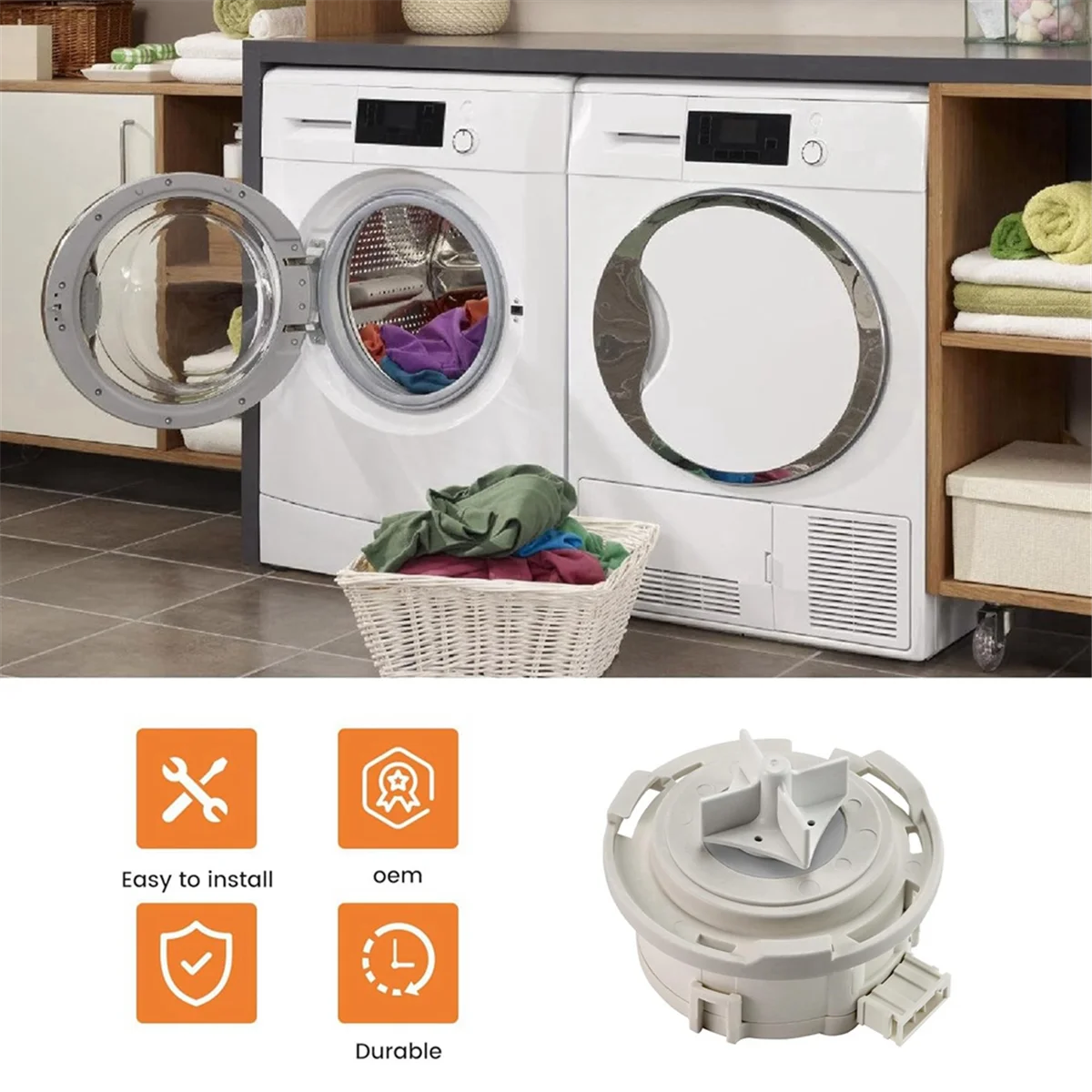 Сливной насос для посудомоечной машины EAU 62043401 62043403 LG Ken-More замена 60710801 60710802