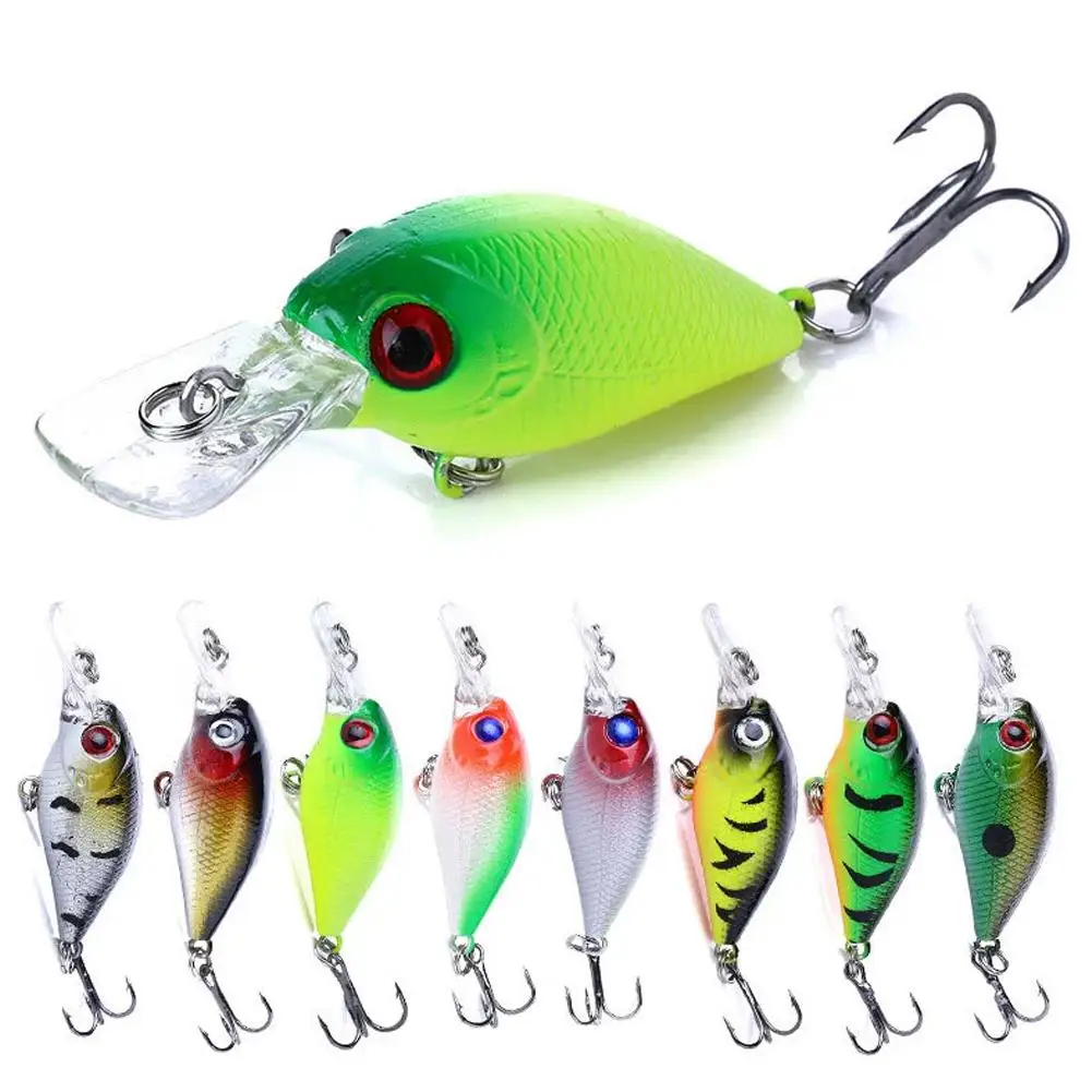 Фото Джукбейт Micro Crankbait Wobbles длиной 5 см с 10 шт. # Тройные крючки идеально подходят для окуня, щуки, карпа, троллингового рыболовного снаряжения, дропшиппинг №4
