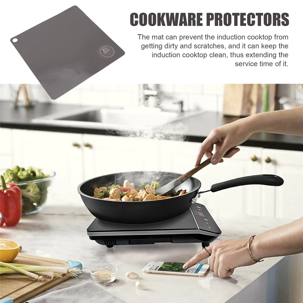 Индукционный коврик для варочной панели Нескользящий индукционный верхний