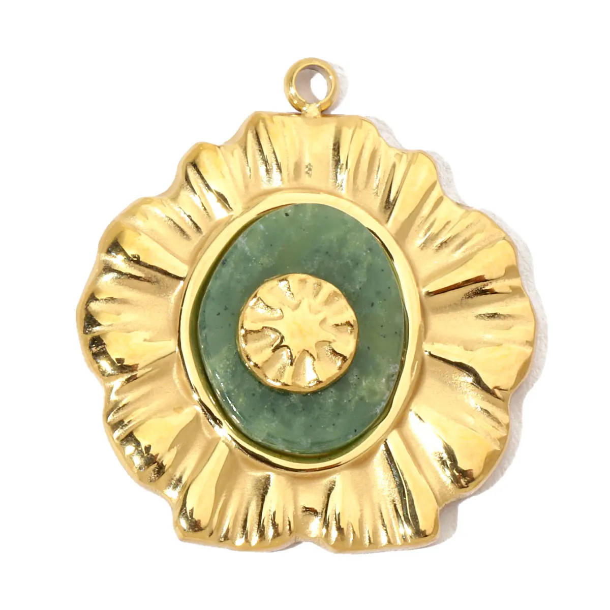 3 шт./лот роскошный овальный натуральный камень из нержавеющей стали подвески