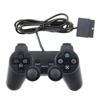 for ps2 wired game controller gamepad double vibration clear controller gamepad joypad for playstation 2 ps2 gamepads accessory