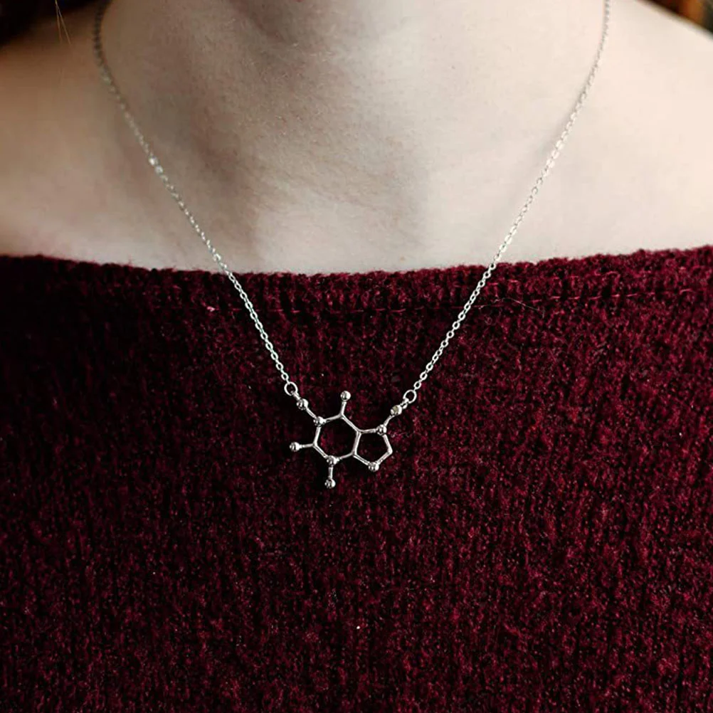 

Necklace Coffee Lover Jewelry Fashion Women Science Chemistry Lovers Pendant Gift Statement