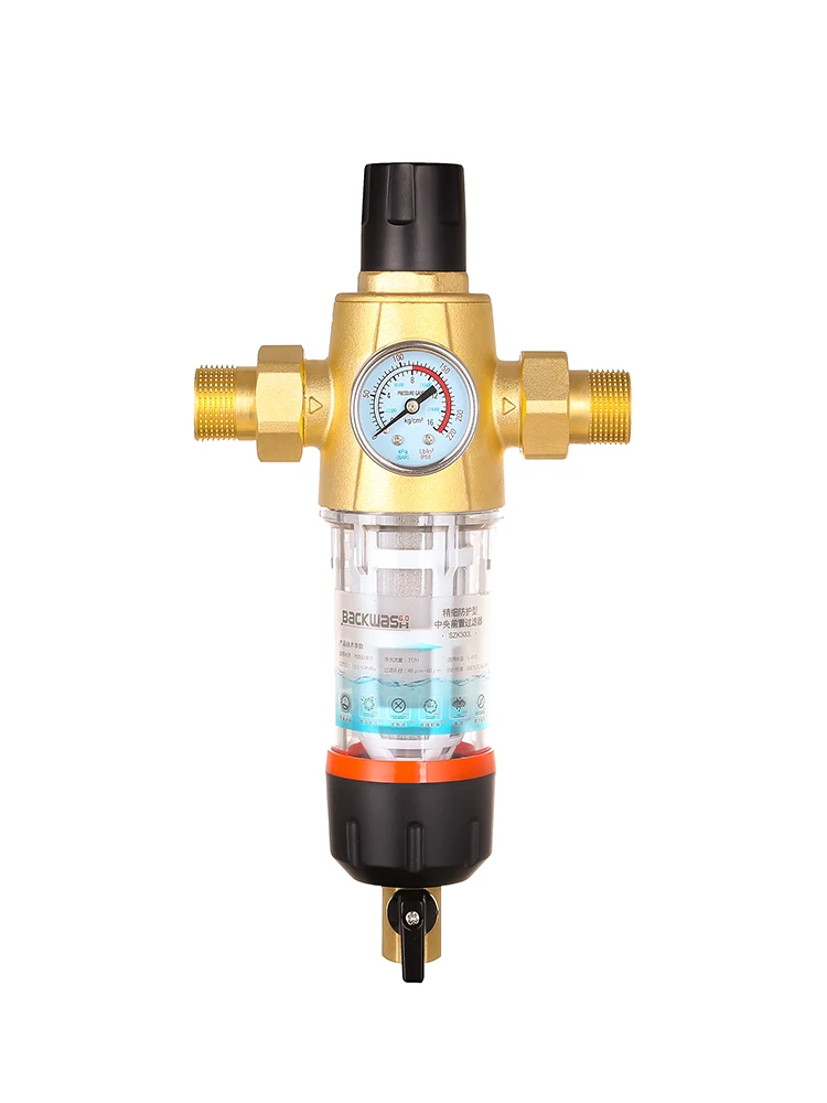Латунный предварительный фильтр для осадков всего дома воды с датчиком