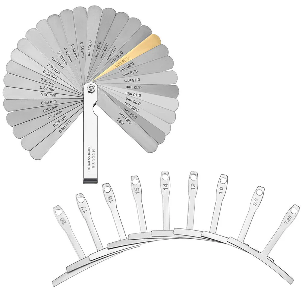 

Trumpet Accessories Component Guitar Luthier Tools Ruler Stainless Steel Gauge Radius Feeler
