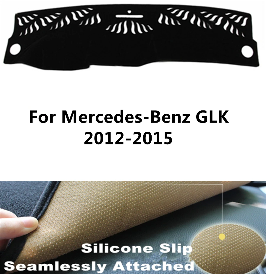 

SJ роскошный Мягкий Нескользящий автомобильный внутренний коврик для приборной панели, Солнцезащитный коврик для приборной панели, подходит для Mercedes-Benz GLK 2012-13-2015