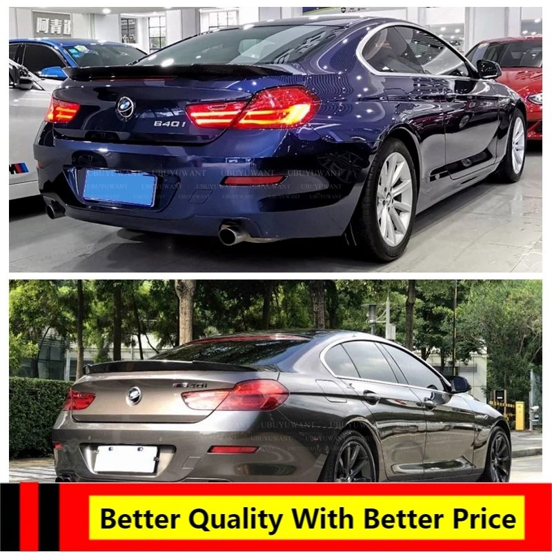 F06 M6 Стиль углеродное волокно спойлер для багажника BMW 6 серии Gran Coupe 4-дверный
