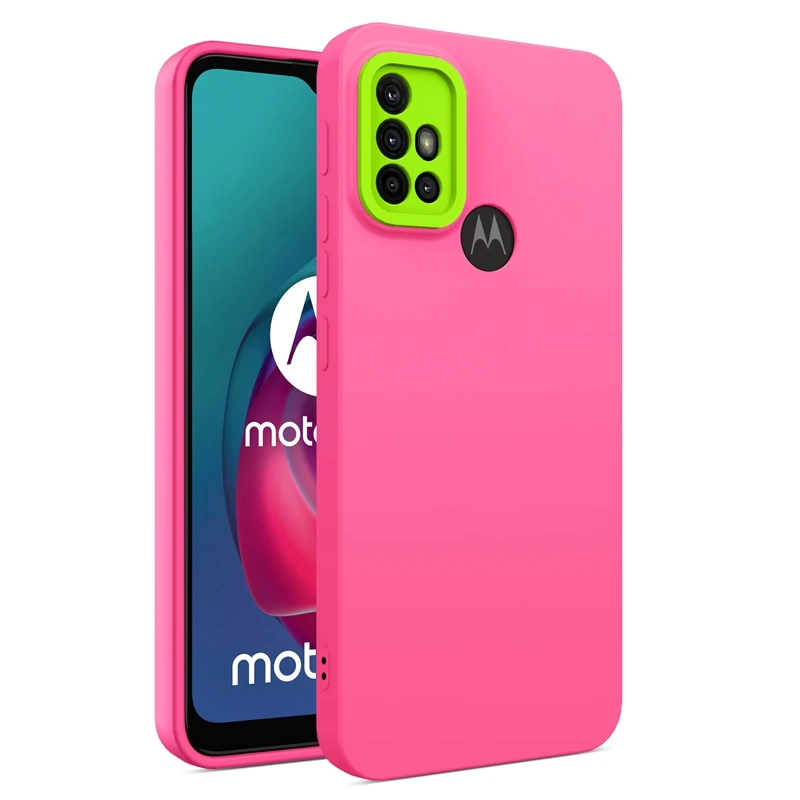 Camera Lens Protection Phone Case For Motorola Moto G10 G20 G30 E7i Power 13 Pro Max Candy Color Back Cover Simple Housing