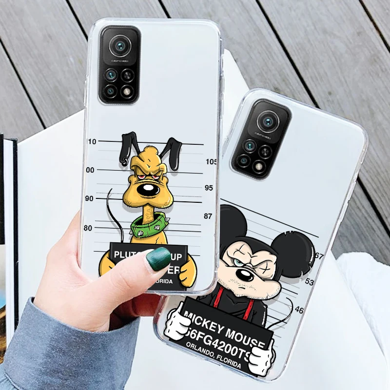 

Transparent Cover Pooh Mickey Donald Duck Phone Case For Xiaomi Redmi Note 11E 11S 11 11T 10 10S 9 9T 9S 8 8T Pro Plus 5G 7