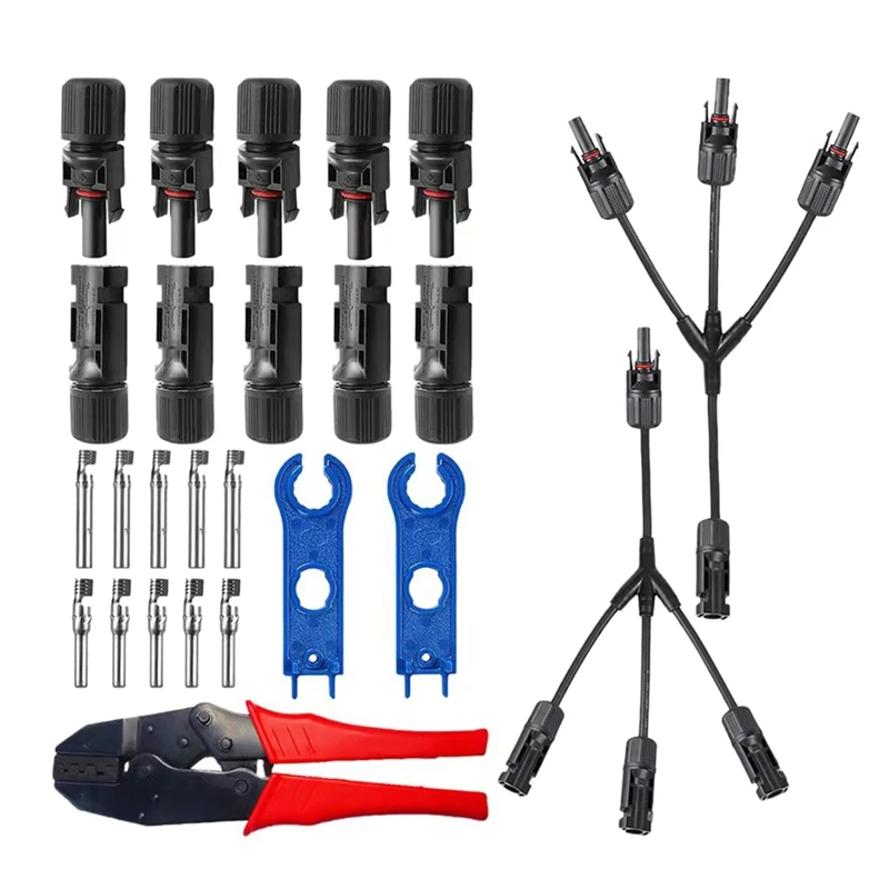 

Y-Type 1-Way 3 Photovoltaic Connector Photovoltaic Connector Connector Wrench Crimping Pliers